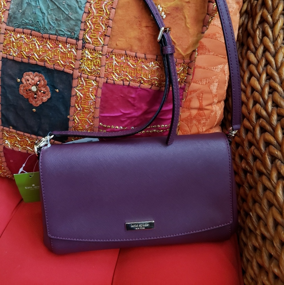 *SOLD* Kate Spade Deep Plum Crossbody/Clutch